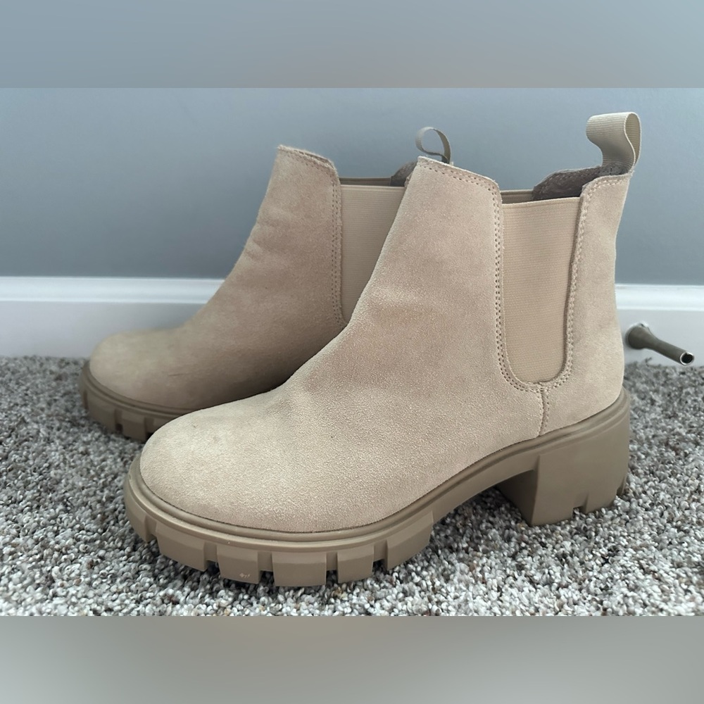 Steve Madden Lugged ankle booties.